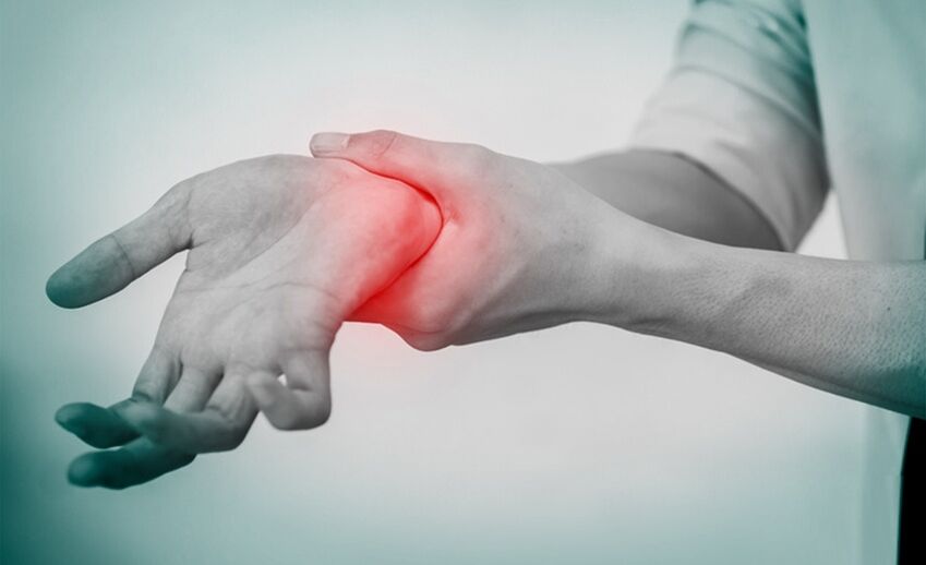 zafi saboda arthrosis na wuyan hannu haɗin gwiwa